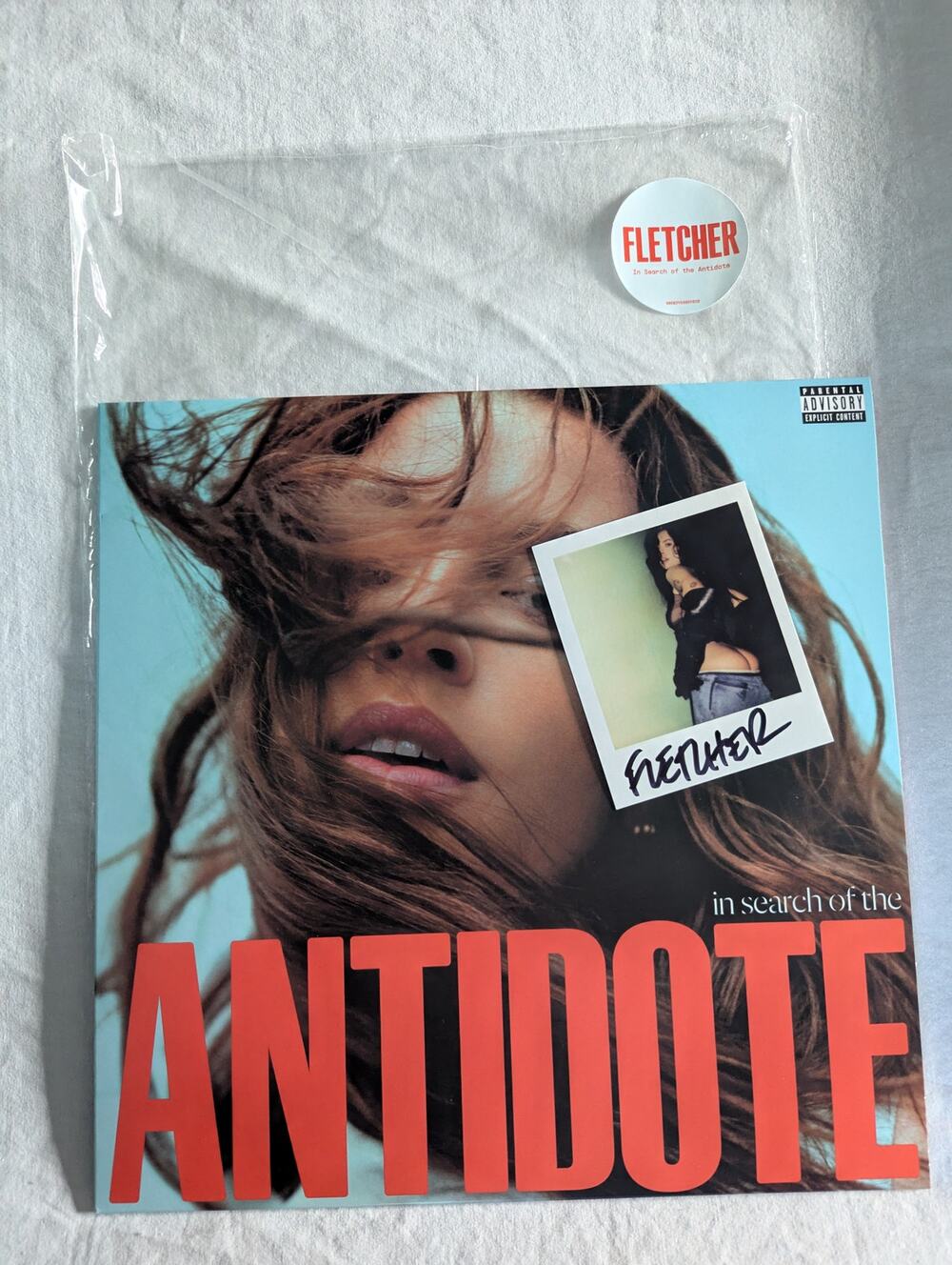 Fletcher In Search of The Antidote LP Vinyl SIGNED Polaroid Art Card